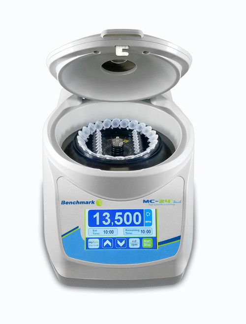Touch Air-Cooled Micro Centrifuge With Combination Rotor for PCR Tubes and Up To 24 Micro Centrifuge Tubes